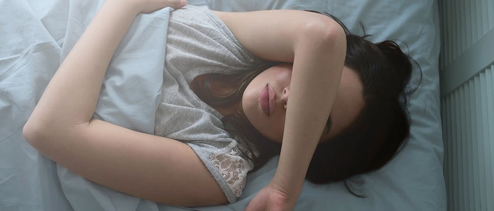 545865957 A patient sleepless in bed