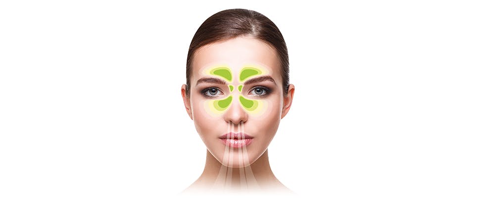 Woman vapour breath