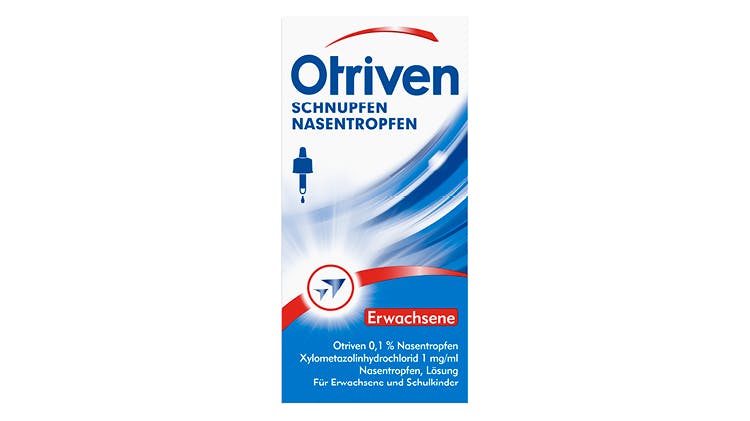 Otriven gegen Schnupfen 0,1 % Nasentropfen Packshot