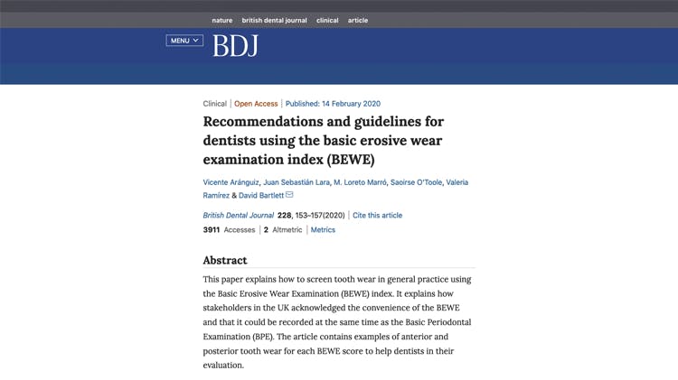 BDJ BEWE Article