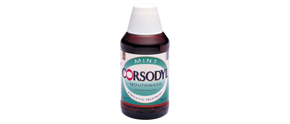 Corsodyl 0.2% w/v Mouthwash pack shot Corsodyl 0.2% w/v Mouthwash pack shot