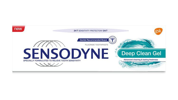 Sensodyne Deep Clean Gel toothpaste packshot