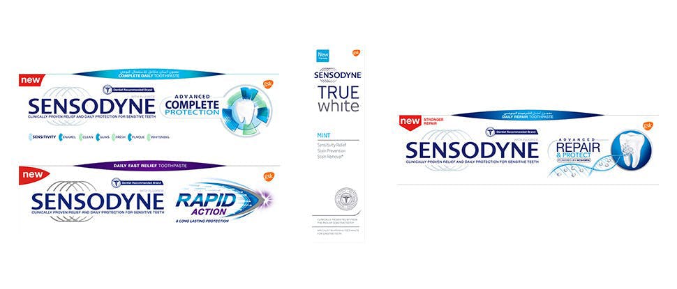Sensodyne range