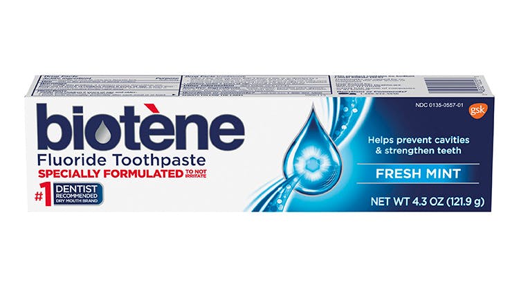 SM12415 Biotene Portal Images 750x421 1 Biotène Fresh Mint FluorideToothpaste