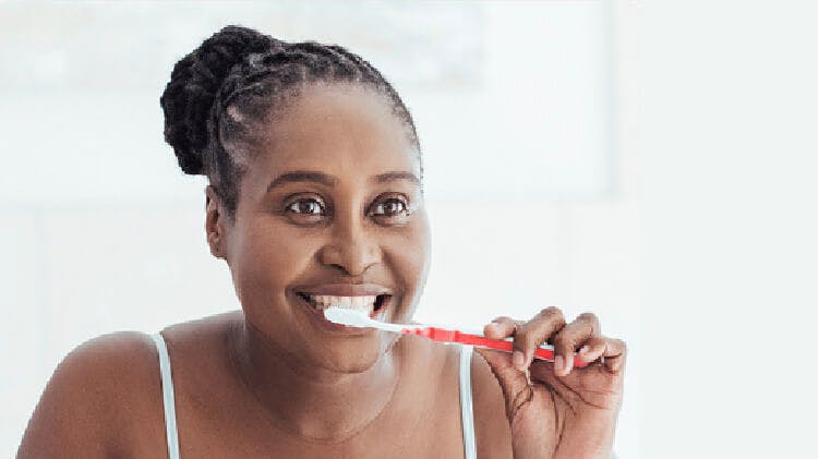 Female Patient Illustration Suffering From Halitosis