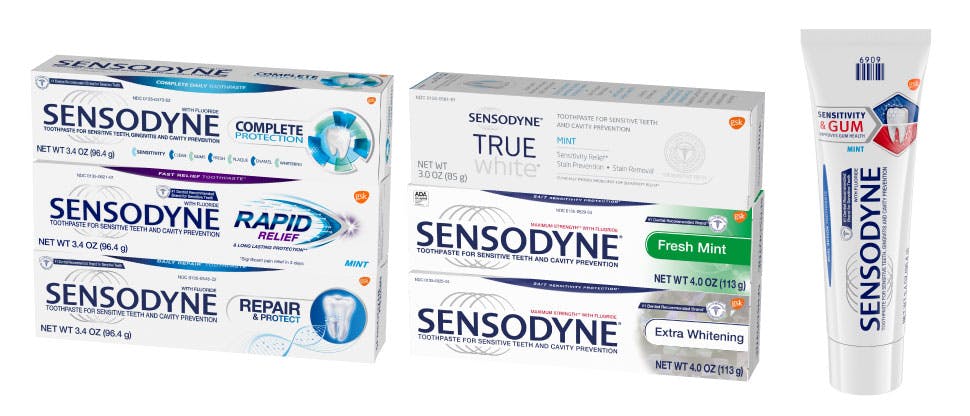 Sensodyne range