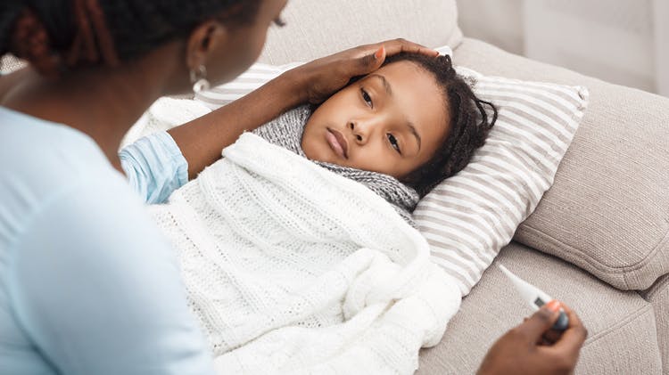Child with fever