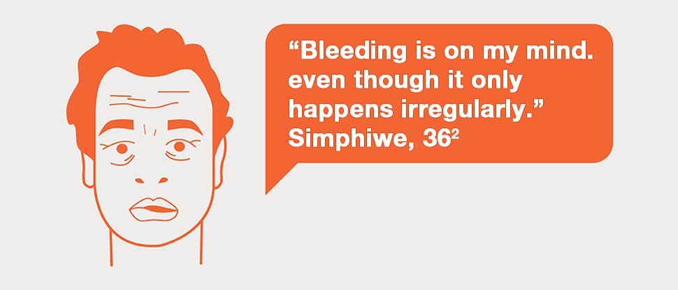 Simphiwe has bleeding gums