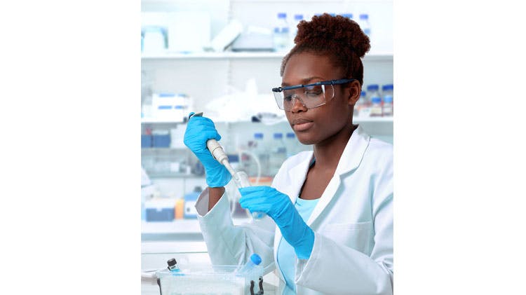 Scientist in lab Scientist in lab
