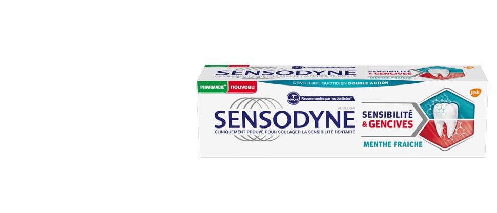 Packshot Sensodyne Sensibilité &Gencives