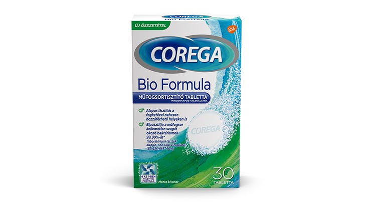 Corega Bio Formula műfogsortisztító tabletta