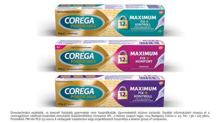Corega műfogsorrögzítő