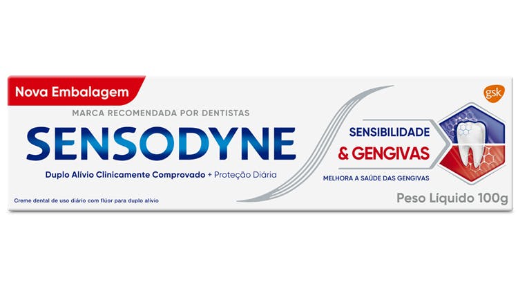 Embalagem Sensodyne Sensibilidade & Gengivas