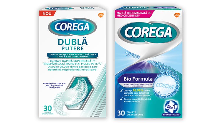 Tablete efervescente Corega Bio Formula