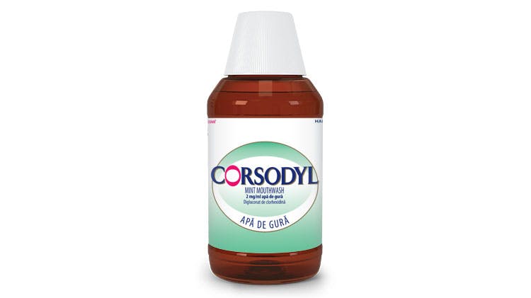 Corsodyl Mint Mouthwash 0,2 g/100ml apă de gură