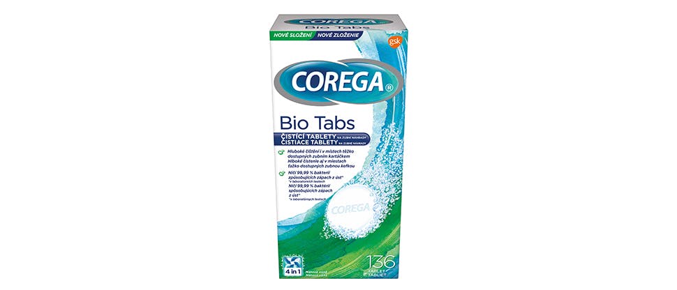 Corega BIO Tabs pre každodenné čistenie
