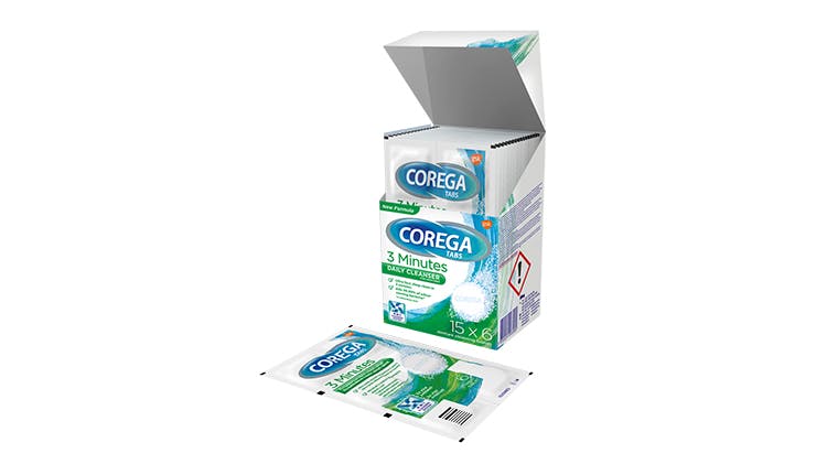 Čistiace tablety COREGA TABS pre každodenné čistenie