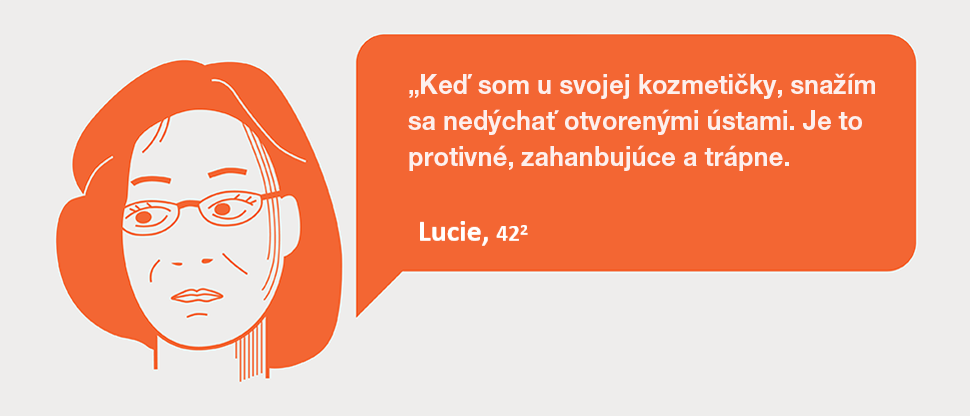 Lucia má halitózu