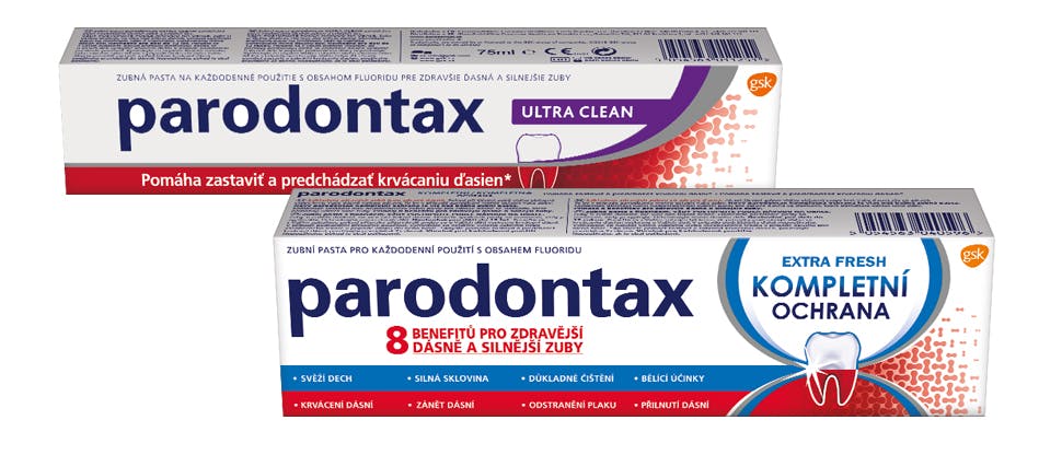 Zubné pasty parodontax