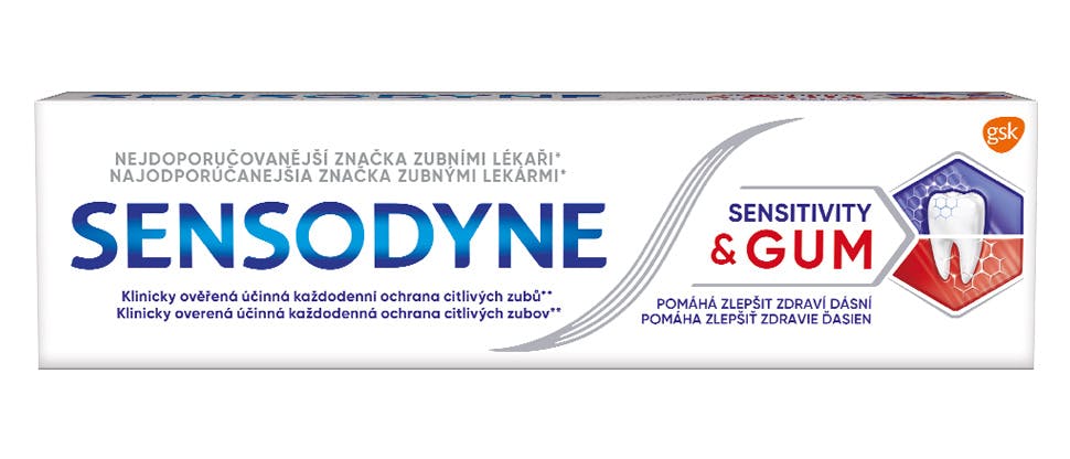Posledný záber reklamy o Sensitivity & Gum