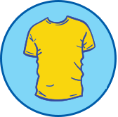 Gelbes T-Shirt Symbol Gelbes T-Shirt Symbol