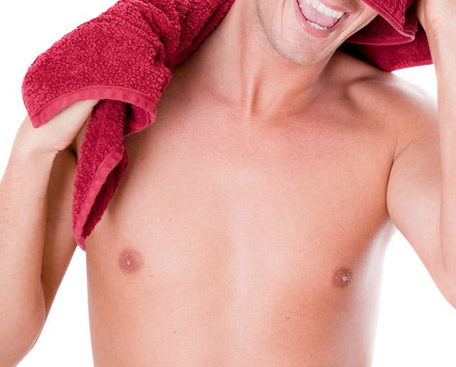 Man Using Towel