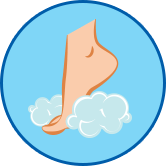 Use LamisilAF Defense Spray Powder to Absorb Excess Sweat fter swimming or bathing, be sure to thoroughly dry the area between your toes before putting on socks or shoes.