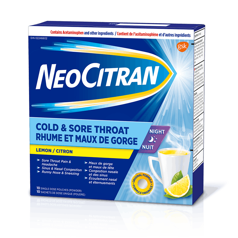 NeoCitran Rhume et Maux de gorge Nuit