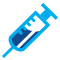 Icon of a needle with a vaccine inside