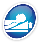 Gráfico de um homem deitado em uma cama