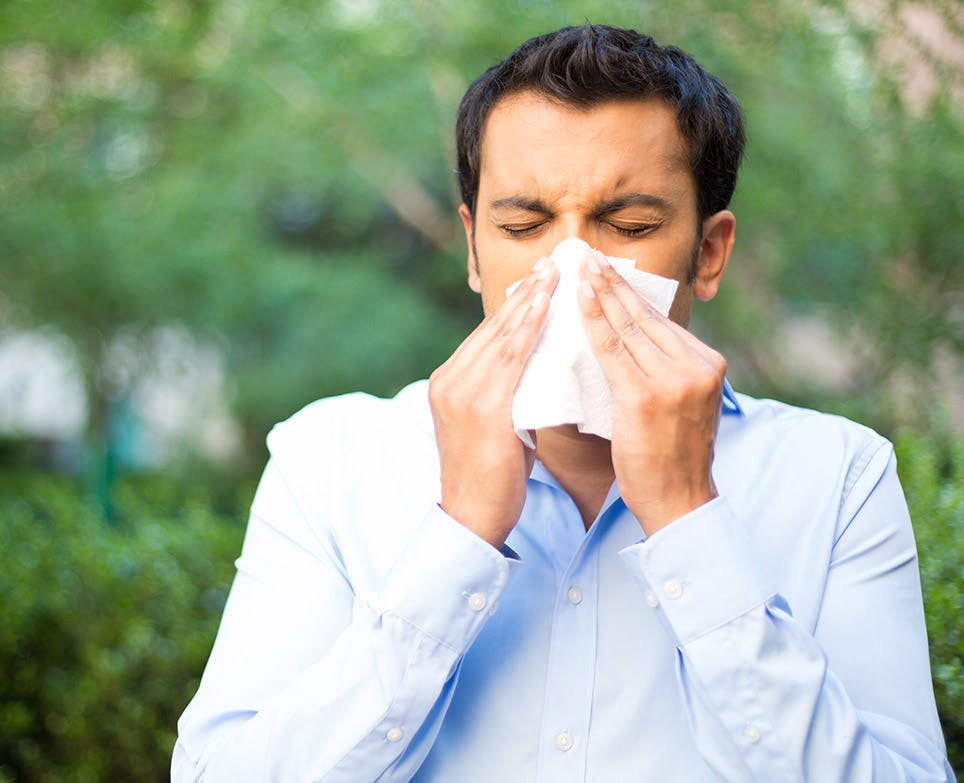 A man with a cold A man with a cold