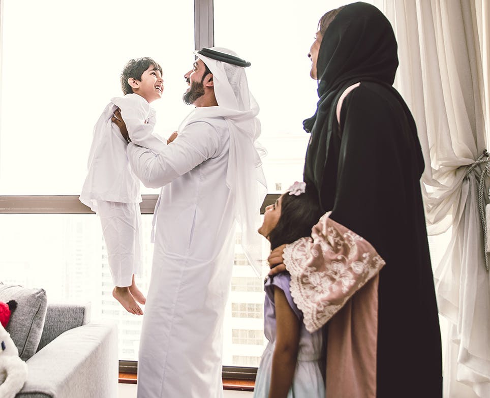 A happy family at home A happy family at home