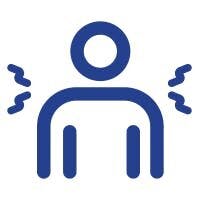 Ícono para el dolor muscular o del cuerpo. Ícono para el dolor muscular o del cuerpo.