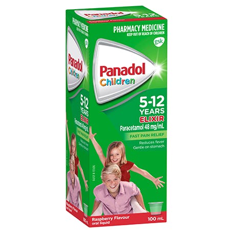 Colourfree Suspension 1-5 Panadol Elixir 5-12 Years