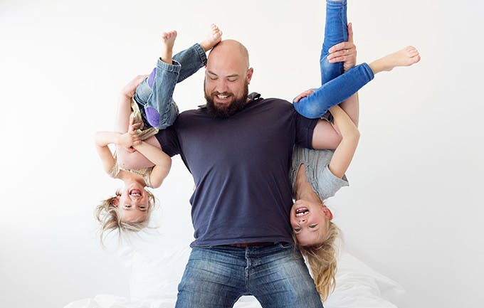 Father Wrestling With This Daughters At Home Father Wrestling With This Daughters At Home