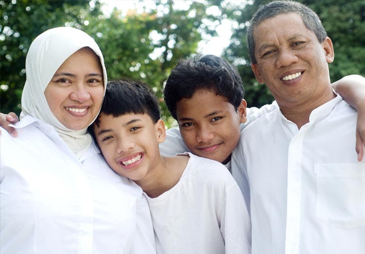 Happy family together Happy family together