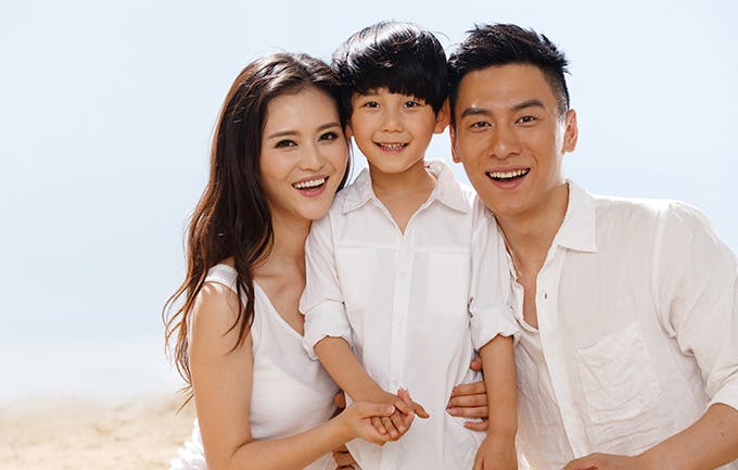 Happy family portrait Happy family portrait