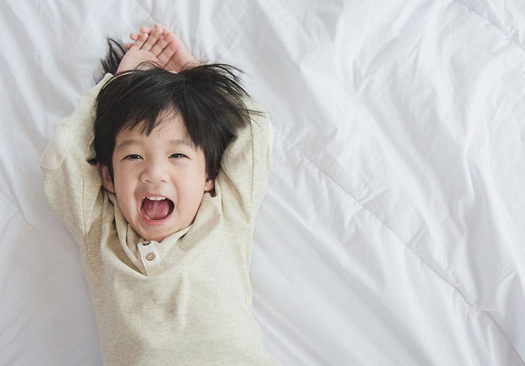 Little boy in bed Little boy in bed