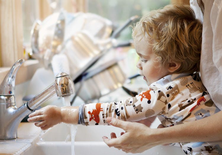 Kid Washing Hands Kid Washing Hands