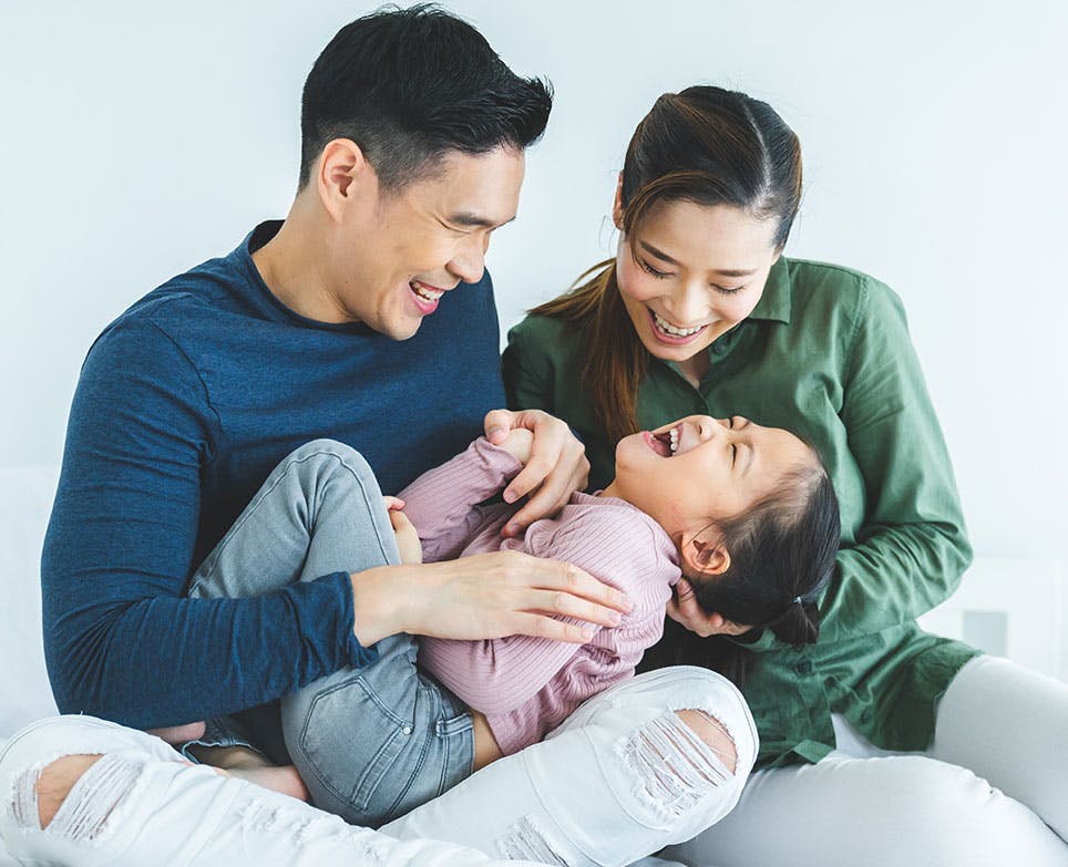 Happy family portrait Happy family portrait