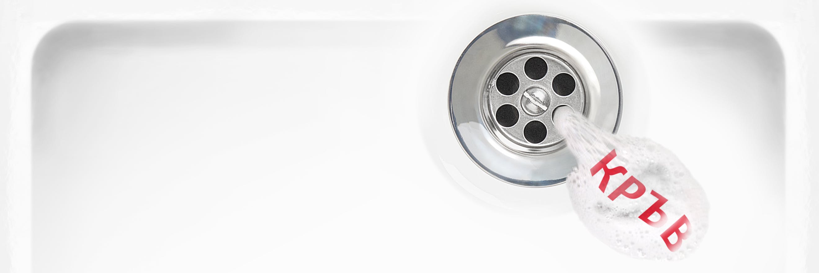 Spit with blood in a sink drain