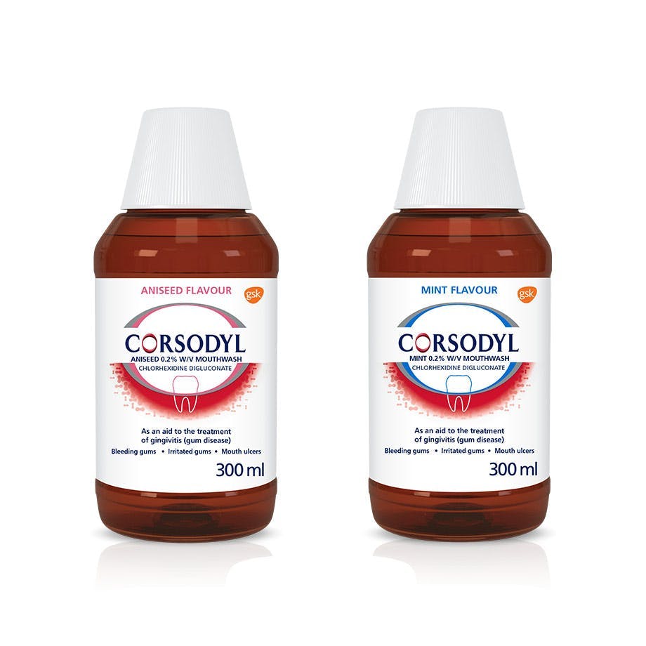 Corsodyl 0.2% w/v Treatment Mouthwash range