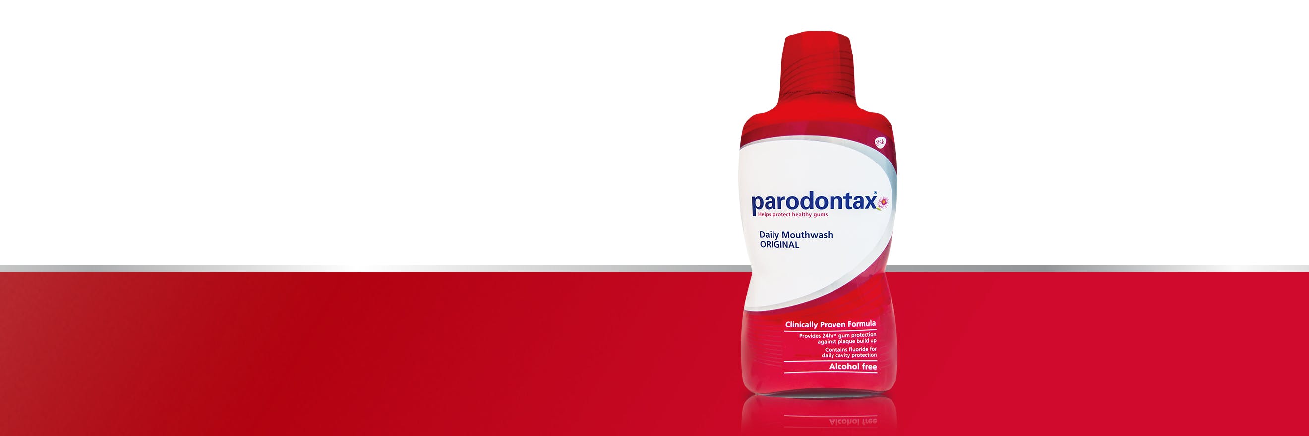 parodontax Daily mouthwash product range