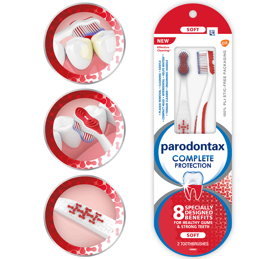 Complete Protection Toothbrush for Healthy Gums parodontax