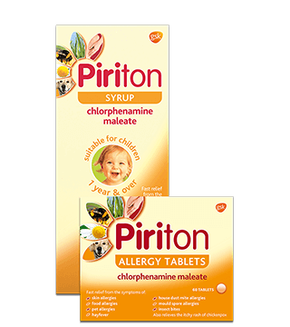Piriton Antihistamine Allergy Relief Syrup and Tablets Piriton Antihistamine Allergy Relief Syrup and Tablets