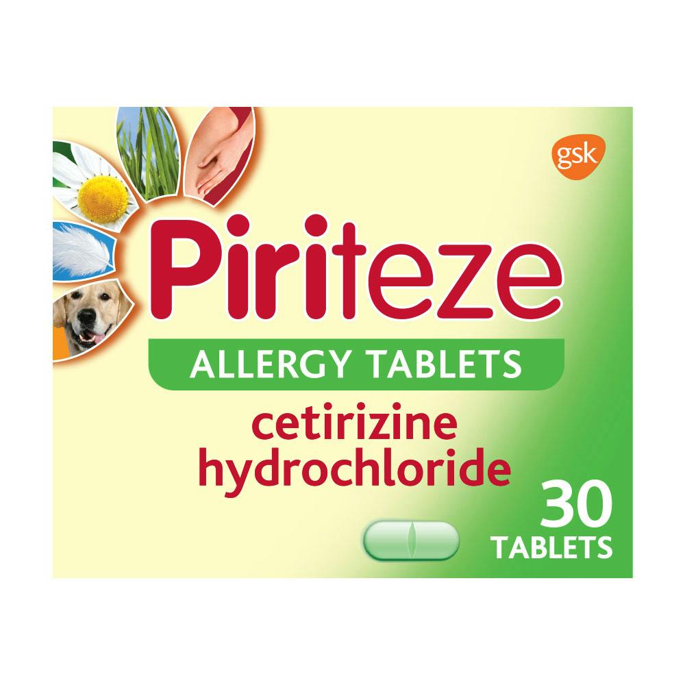 Piriteze Allergy Relief Tablets- 30s Piriteze Allergy Relief Tablets- 30s