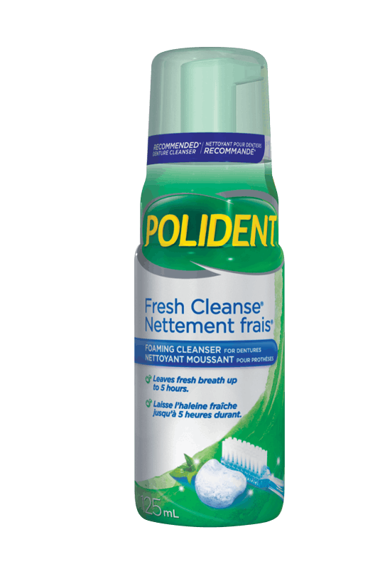 Polident Fresh Cleanse Foaming Cleanser for Dentures Polident