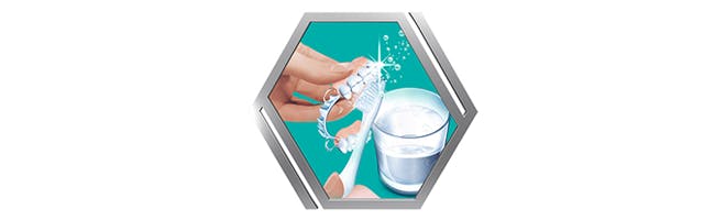 How to clean dentures header image Man with child