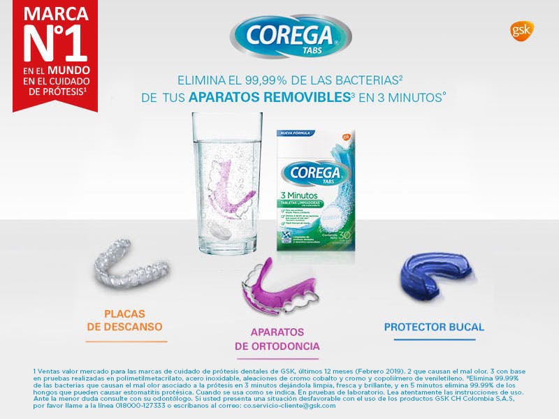 Limpieza De Prótesis Dental -Corega Tabs | Corega