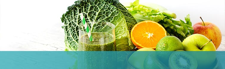 Bowl of Acidic Fruits and Green Smoothie Bowl of Acidic Fruits and Green Smoothie